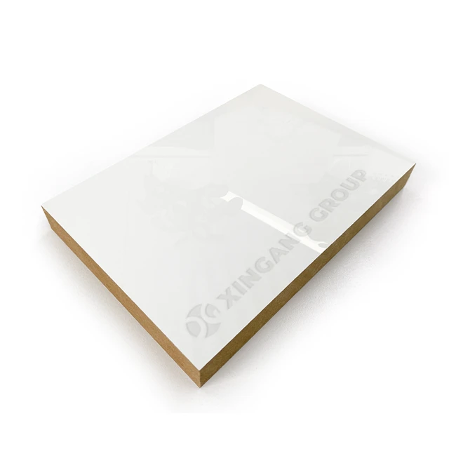 18mm 4x8 MDF With Melamine Film Sheet Melamine Laminated MDF Board For Furniture And Kitchen Cabinet